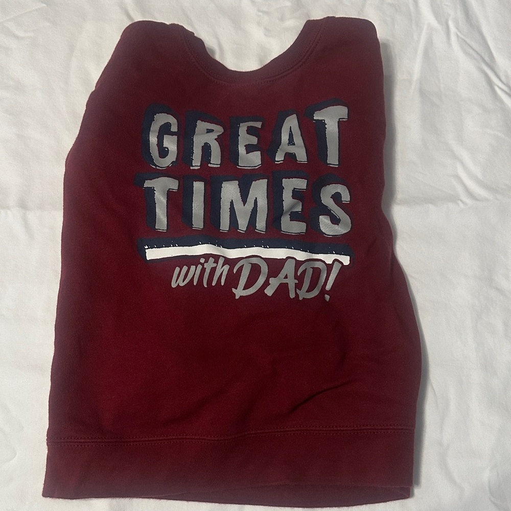 Burgundy Graphic Sweatshirt